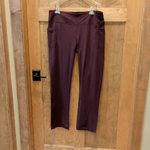Skechers Women's Maroon Straight Leg Pants